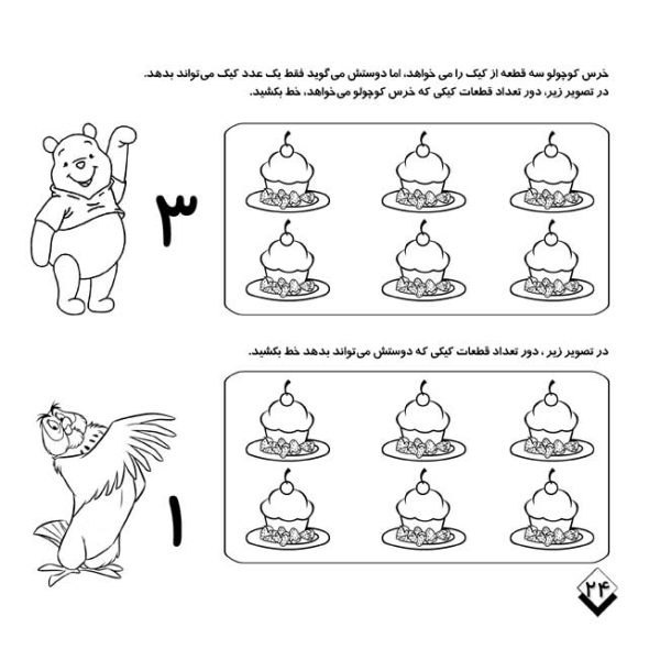 کتاب آموزش اعداد فارسی به همراه رنگ آمیزی و تمرین اثر صادق مطهری نشر یلداکتاب